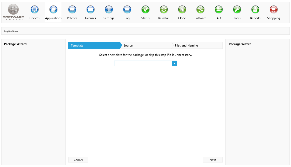 Package Log Template from softwarecentral.cloud