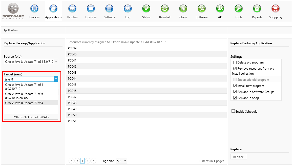 smartsynchronize replace java